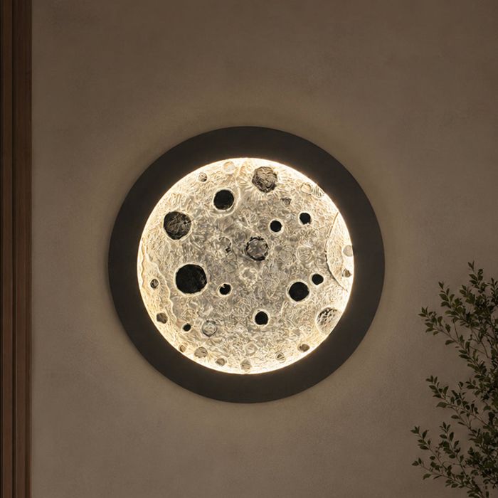 3D Textured Moon Art with LED Light — fusion home store, Lahore