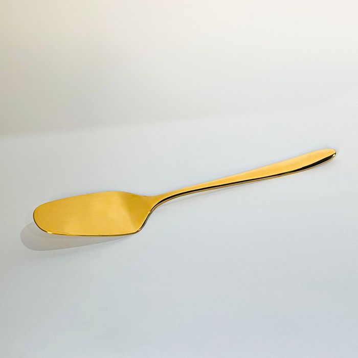 Premium Pizza/Cake Lifter-11G-Golden PVD Coated — gold PVD coated stainless steel, Fusion Coatings Lahore