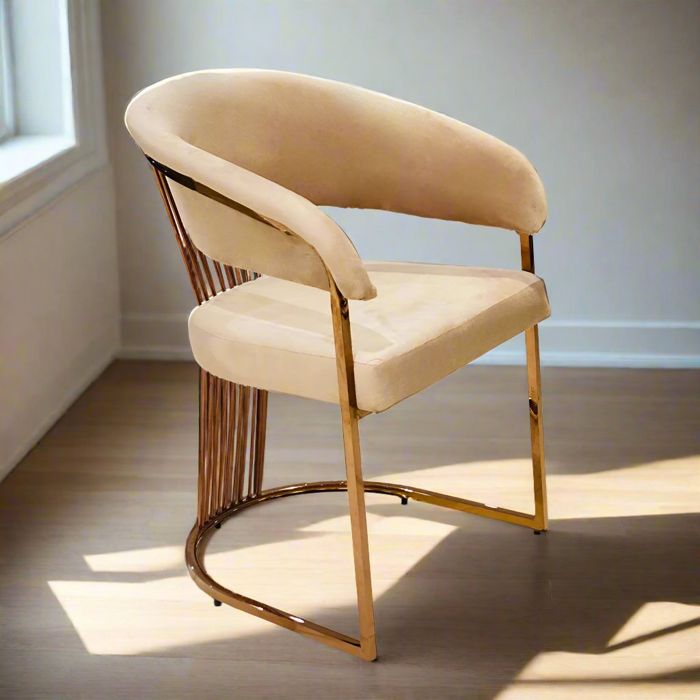 SOLSTICE Chair- Rose Gold — SS gold banquet furniture, Fusion Lahore